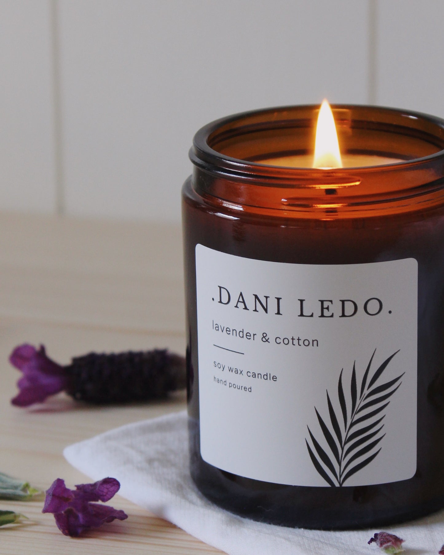 Lavender & Cotton Single Wick Candle