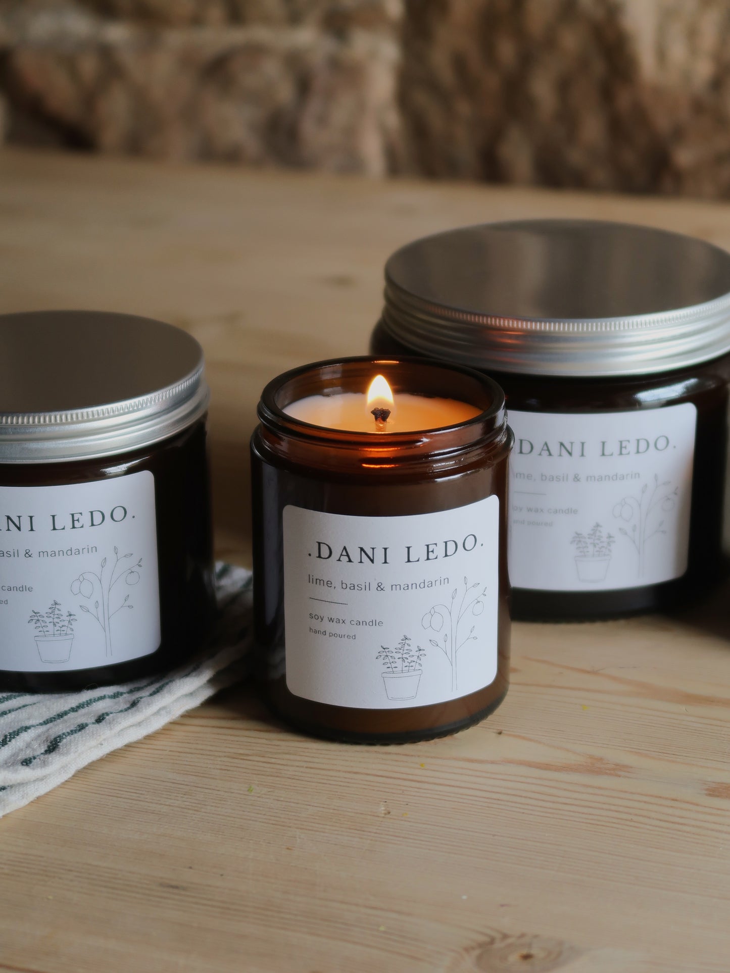 Lime, Basil & Mandarin Candle