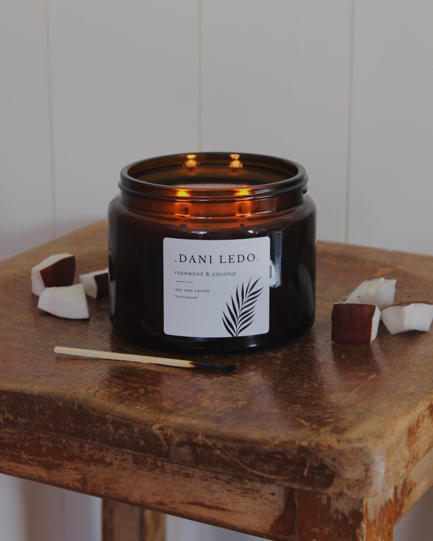 Rosewood & Coconut Double Wick Candle