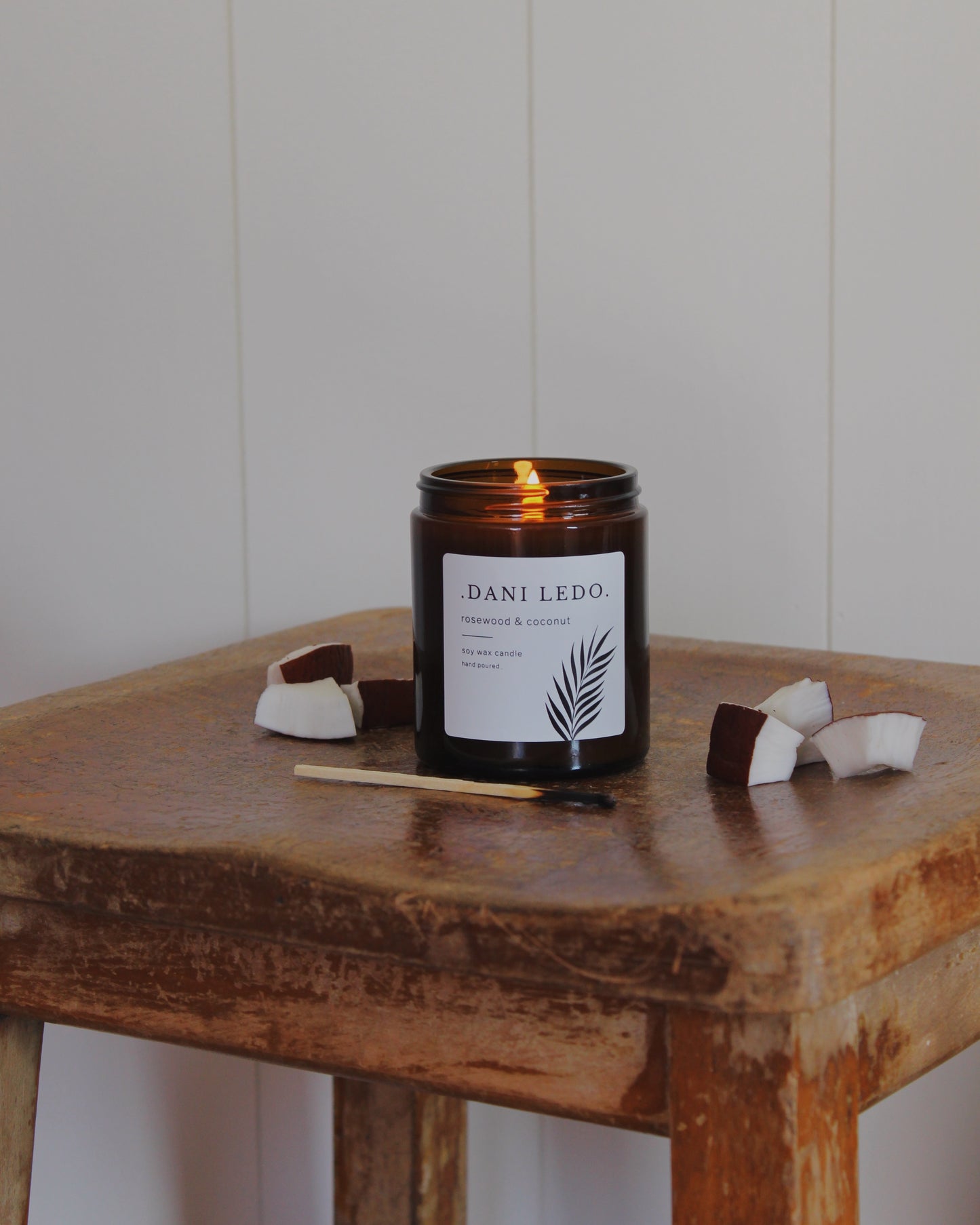 Rosewood & Coconut Single Wick Candle