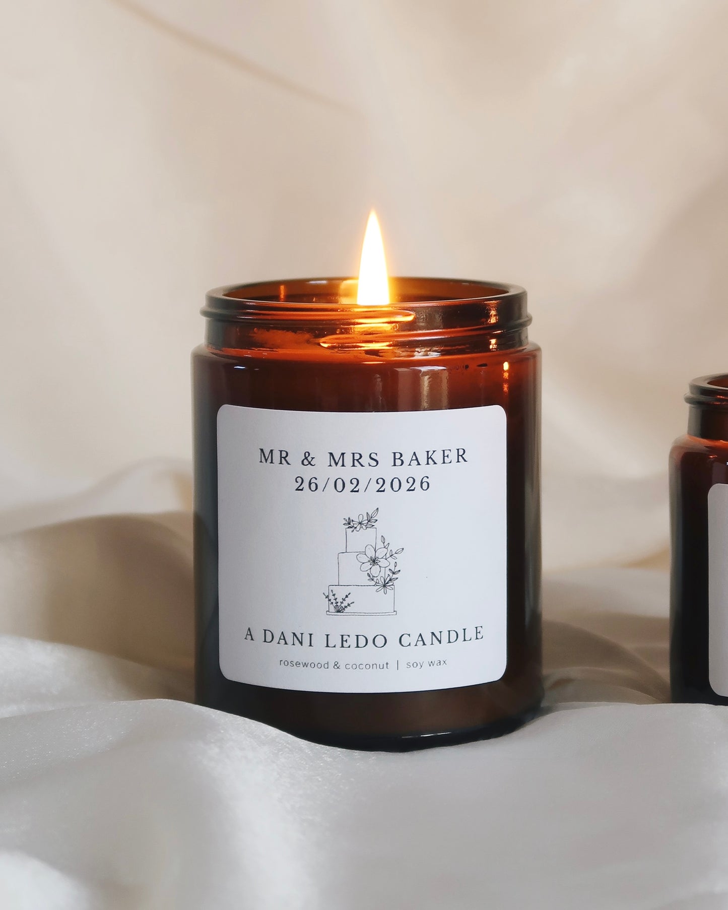 Personalised Wedding Candle