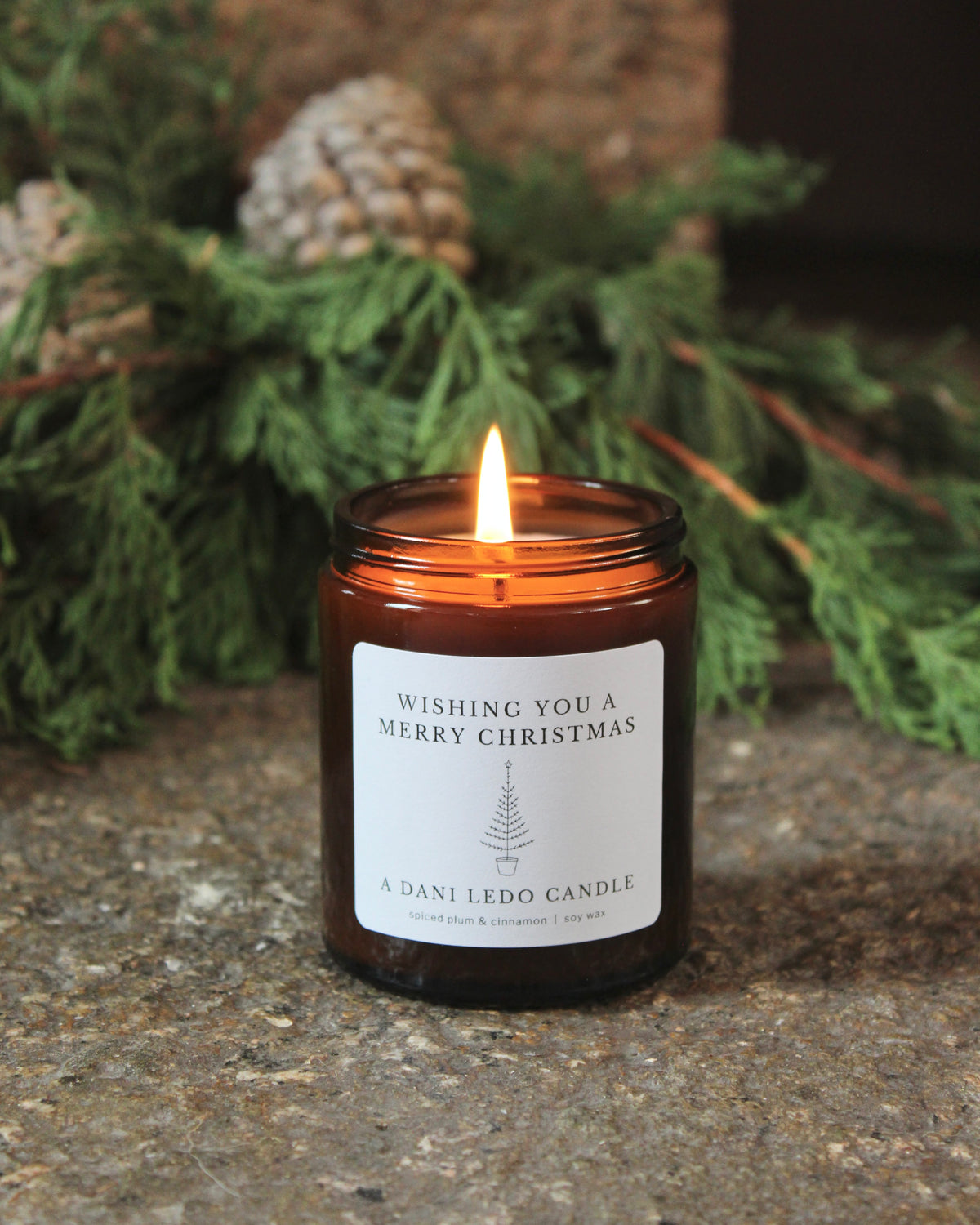 Merry Christmas Candle