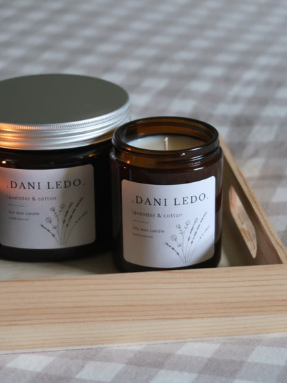 Lavender & Cotton Candle