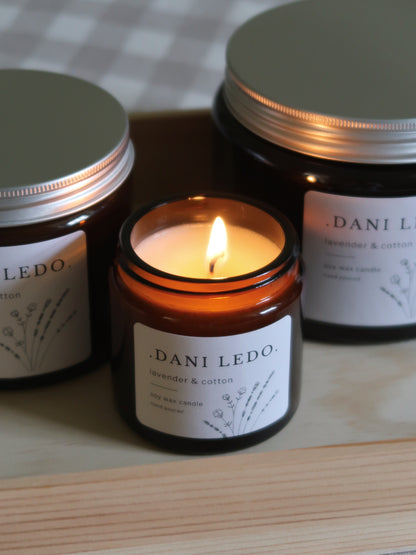 Lavender & Cotton Candle