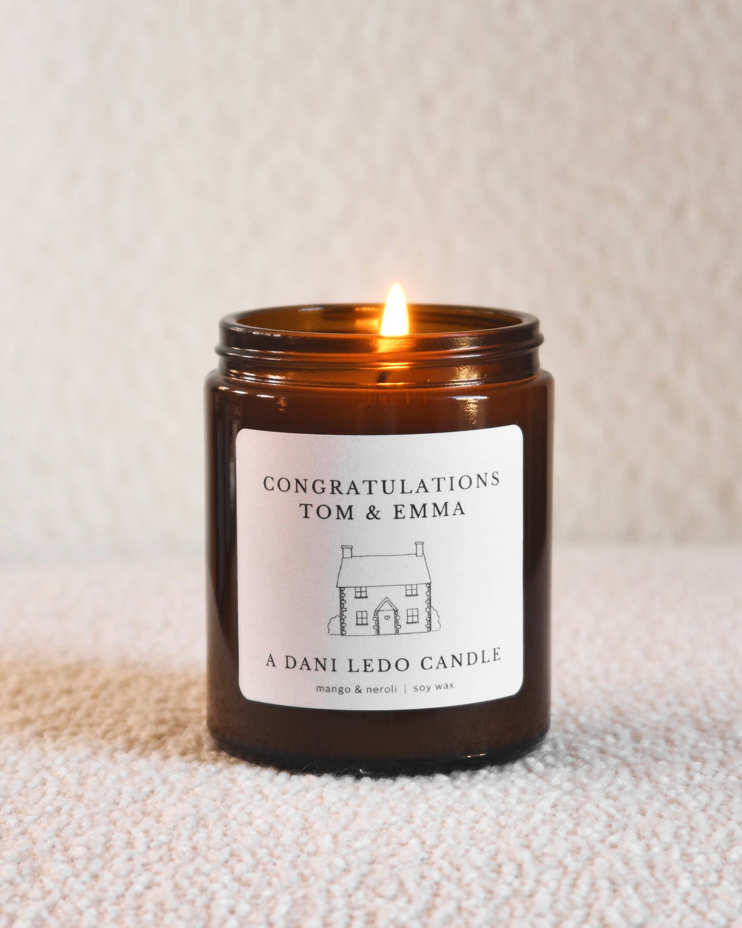 Personalised New Home Candle