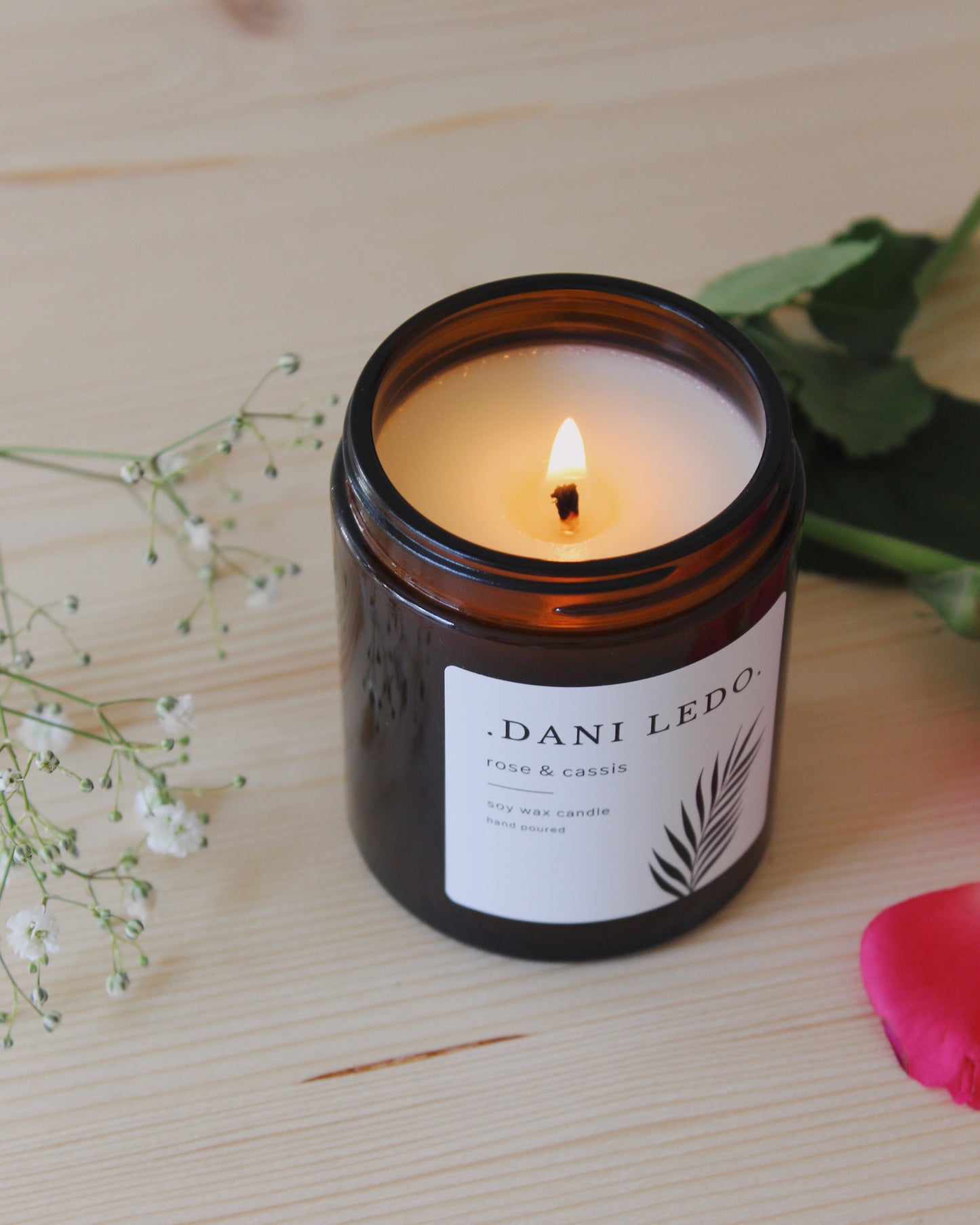 Rose & Cassis Single Wick Candle