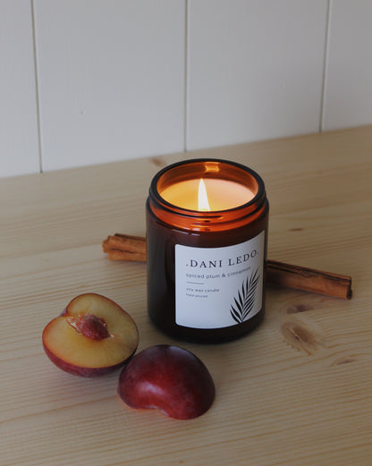 Spiced Plum & Cinnamon Single Wick Candle