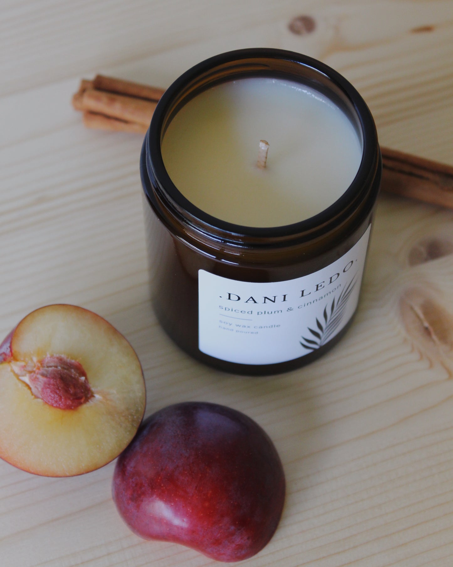 Spiced Plum & Cinnamon Single Wick Candle